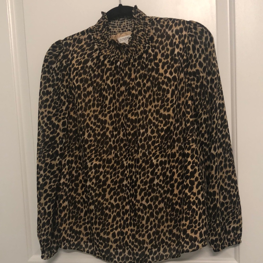 Multi colored leopard print blouse